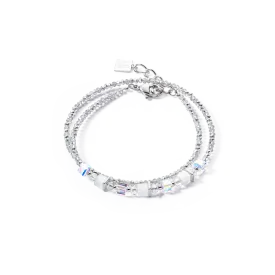 Joyful Colours Wrap bracelet silver white