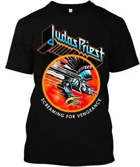 Judas Priest Screaming For Vengeance Cotton T-Shirt For Men Women Size S-4XL