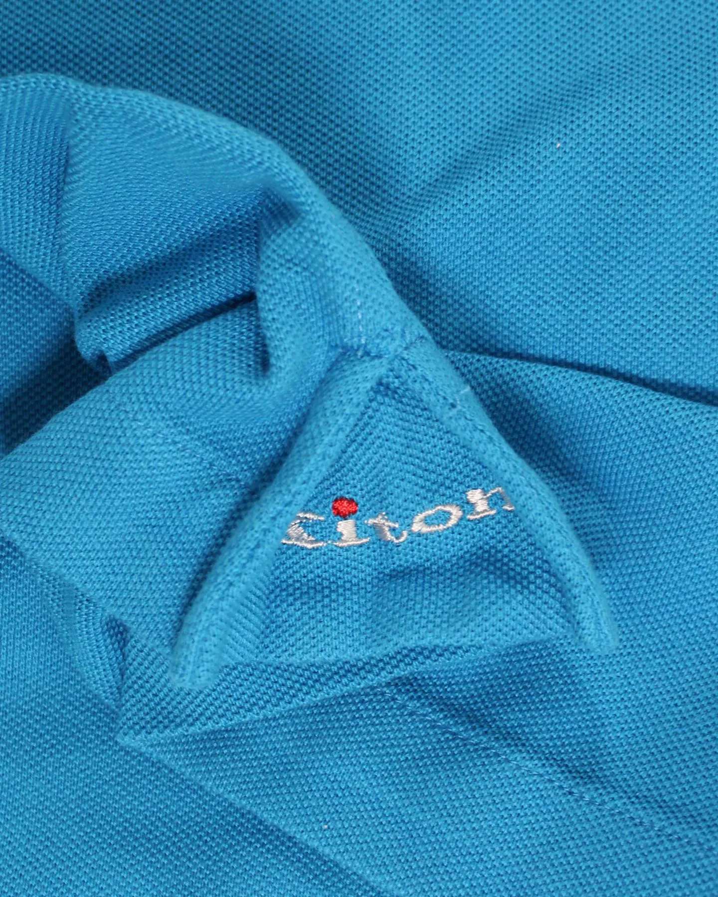 Kiton Polo Shirt Aqua Blue EU 56 / XXL