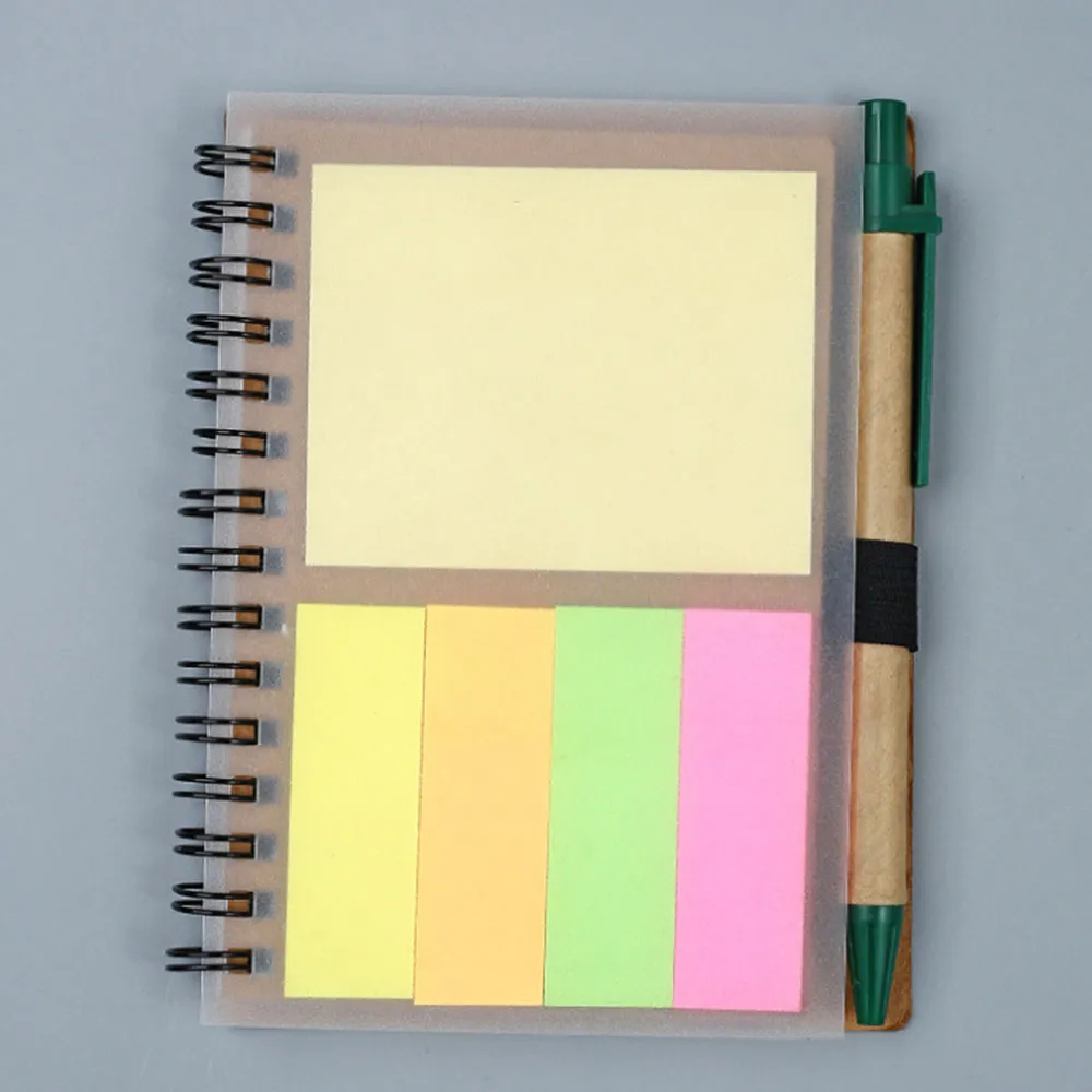 Kraft Paper diary with Post-it Pad and Pen