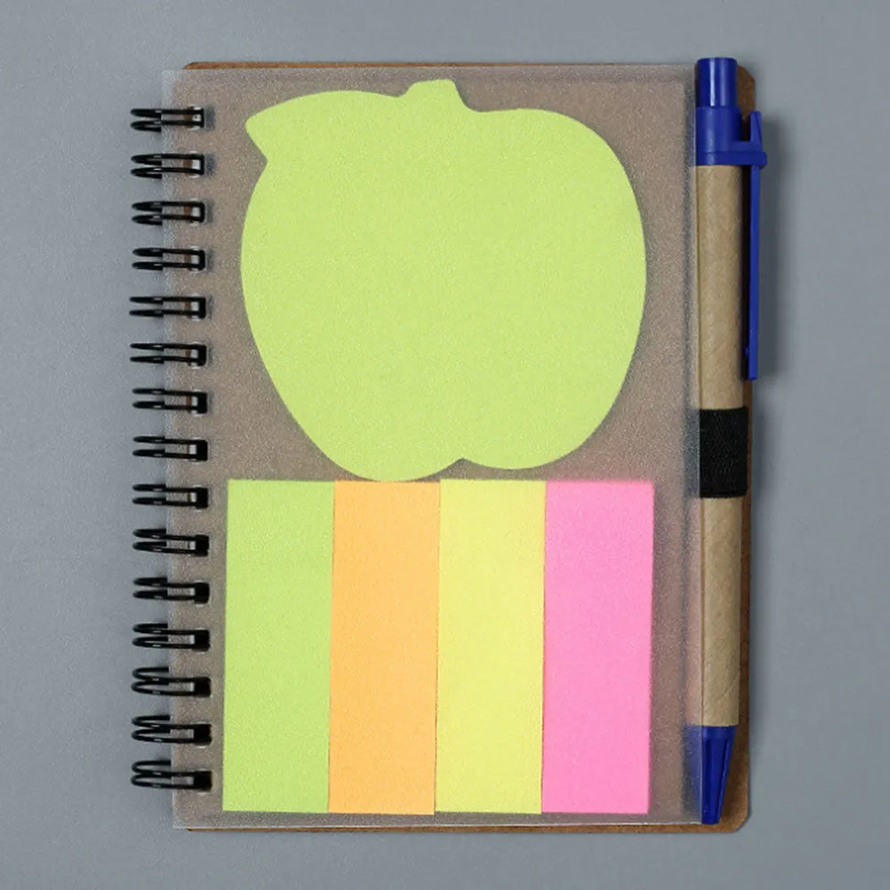 Kraft Paper diary with Post-it Pad and Pen