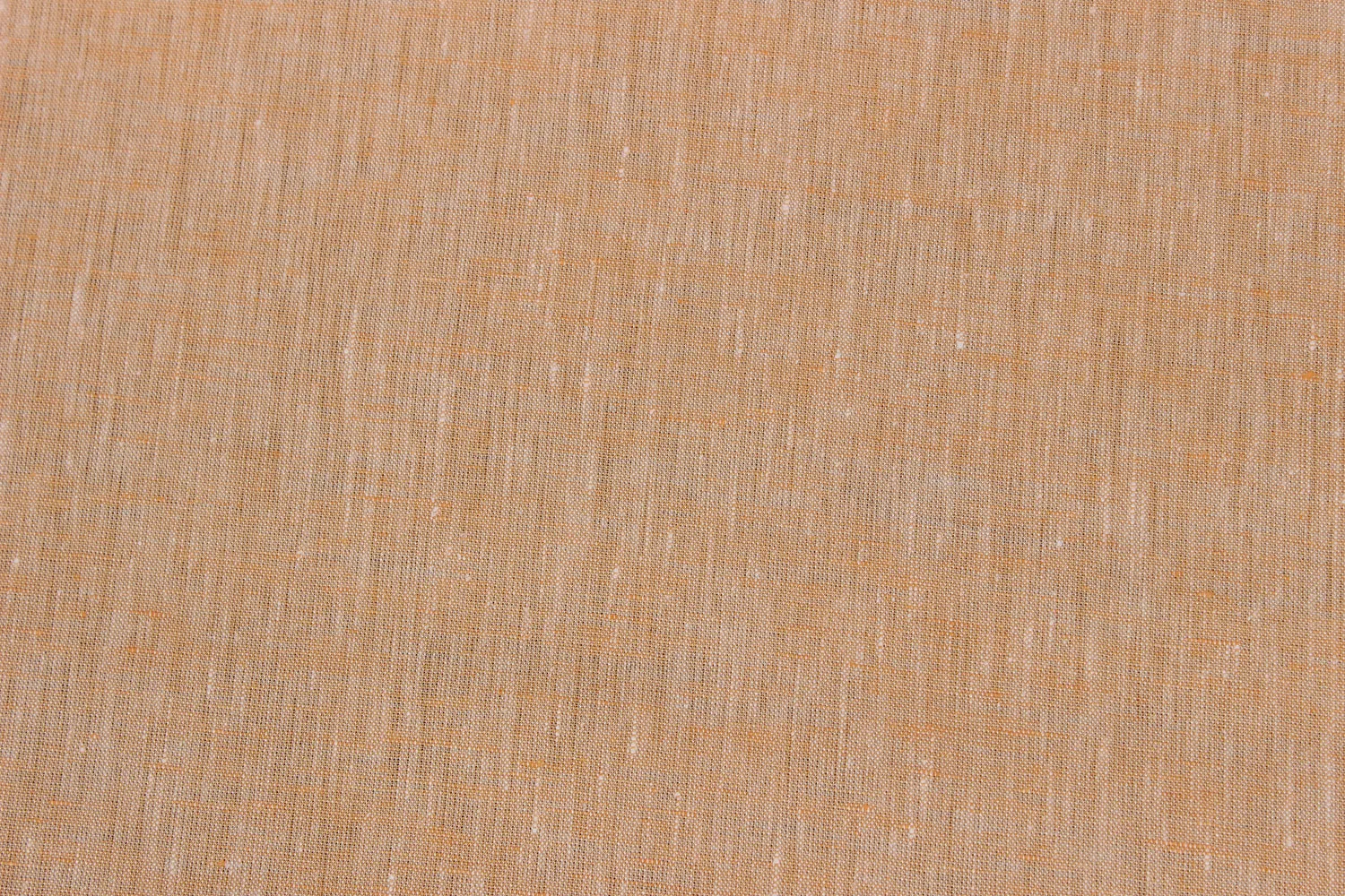 Light Orange Plain Linen Chambray Fabric