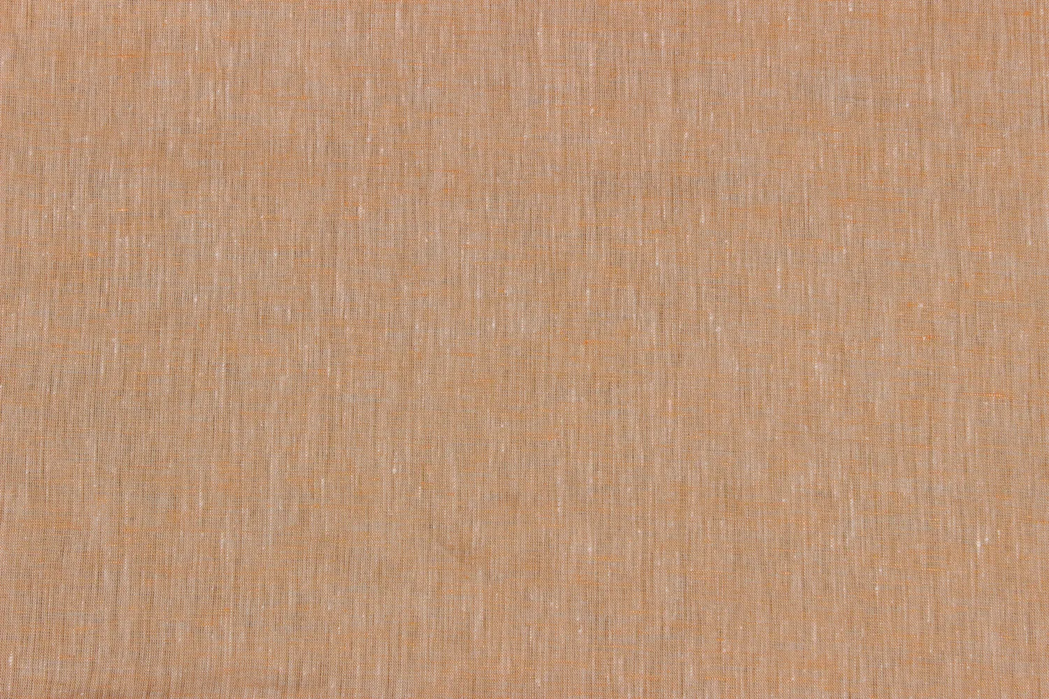 Light Orange Plain Linen Chambray Fabric