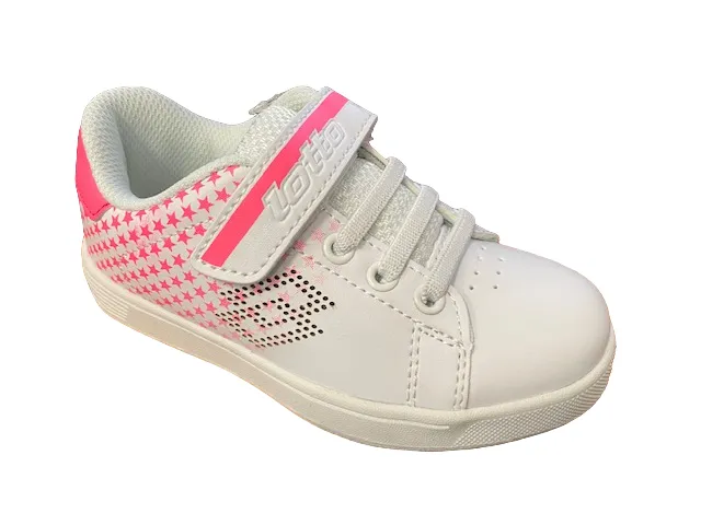 Lotto scarpa sneakers da bambina 1973 V Star T4187 bianco