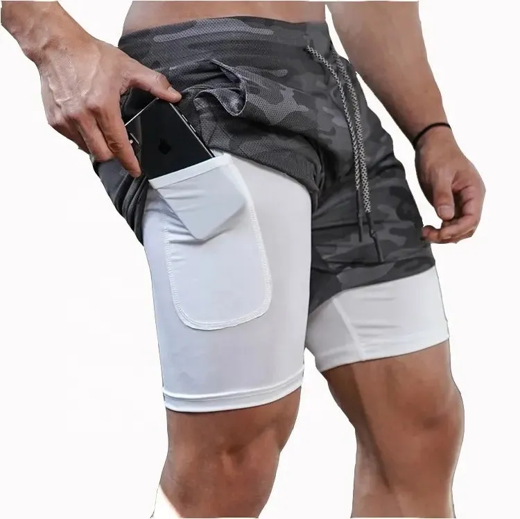 Men's Cozy Short Athletic Gym Shorts With Pockets Elastic Casual Shorts | DK-858