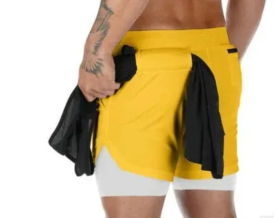 Men's Cozy Short Athletic Gym Shorts With Pockets Elastic Casual Shorts | DK-858