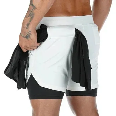 Men's Cozy Short Athletic Gym Shorts With Pockets Elastic Casual Shorts | DK-858