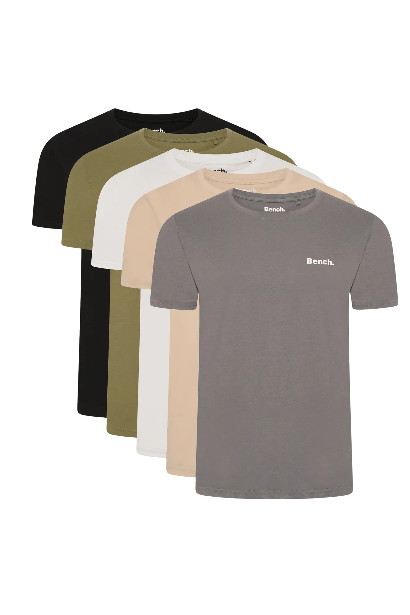 Mens 'ENVOY' 5 Pack T-Shirts - ASSORTED