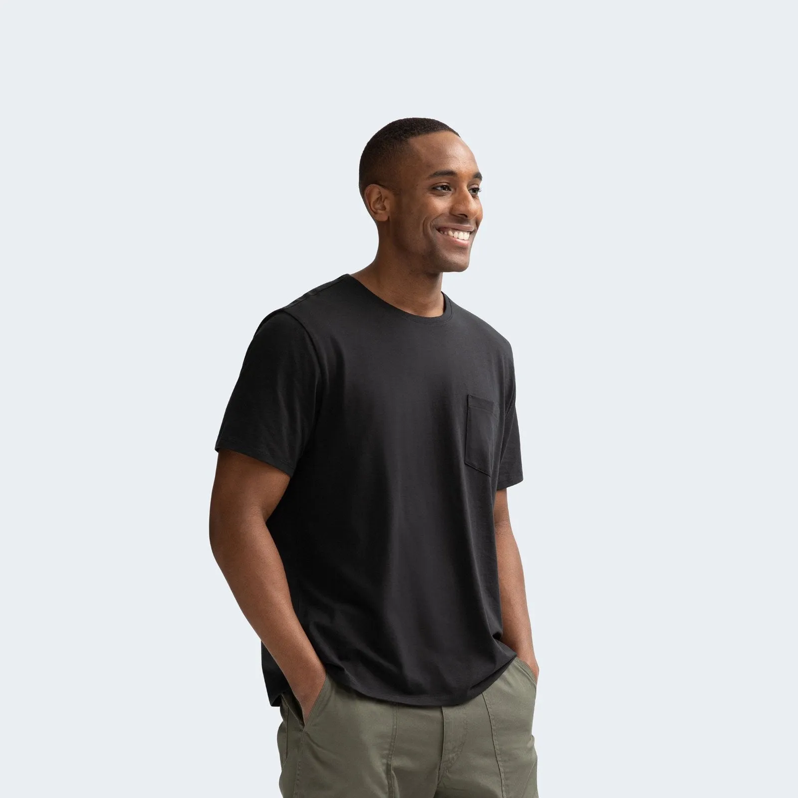 Men's Pima Cotton Pocket Crew Neck T-Shirt 6-Pack