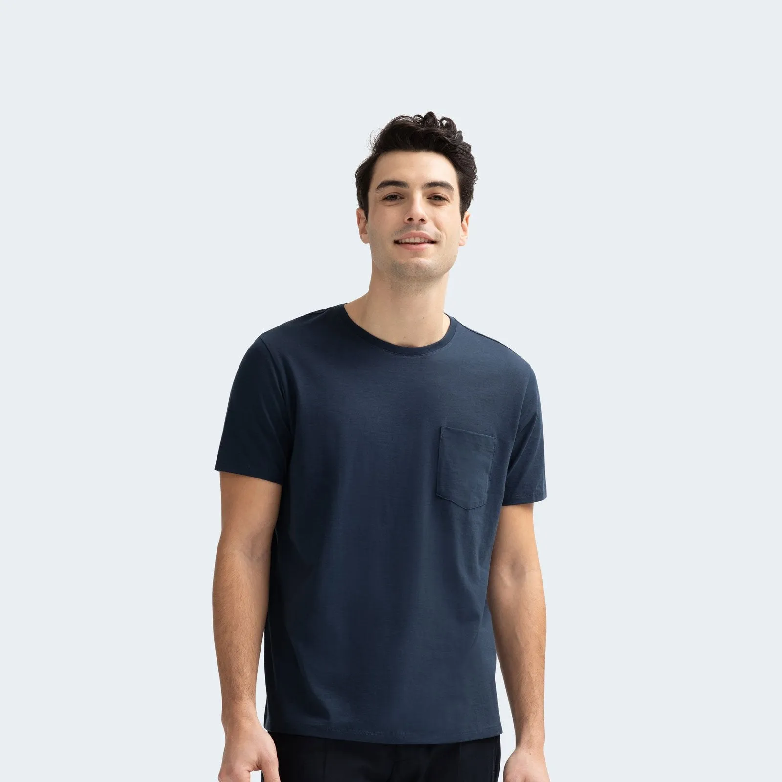 Men's Pima Cotton Pocket Crew Neck T-Shirt 6-Pack