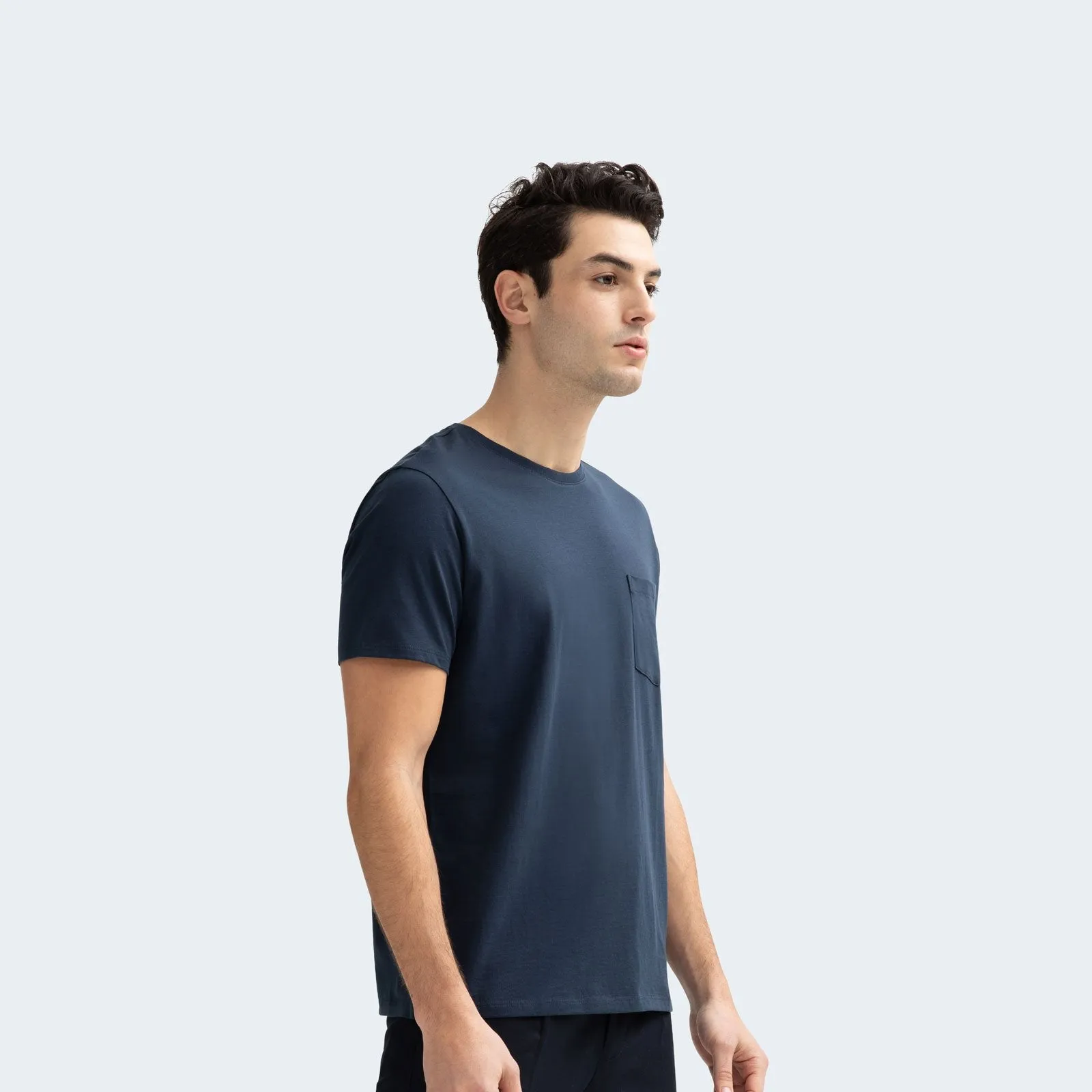 Men's Pima Cotton Pocket Crew Neck T-Shirt 6-Pack