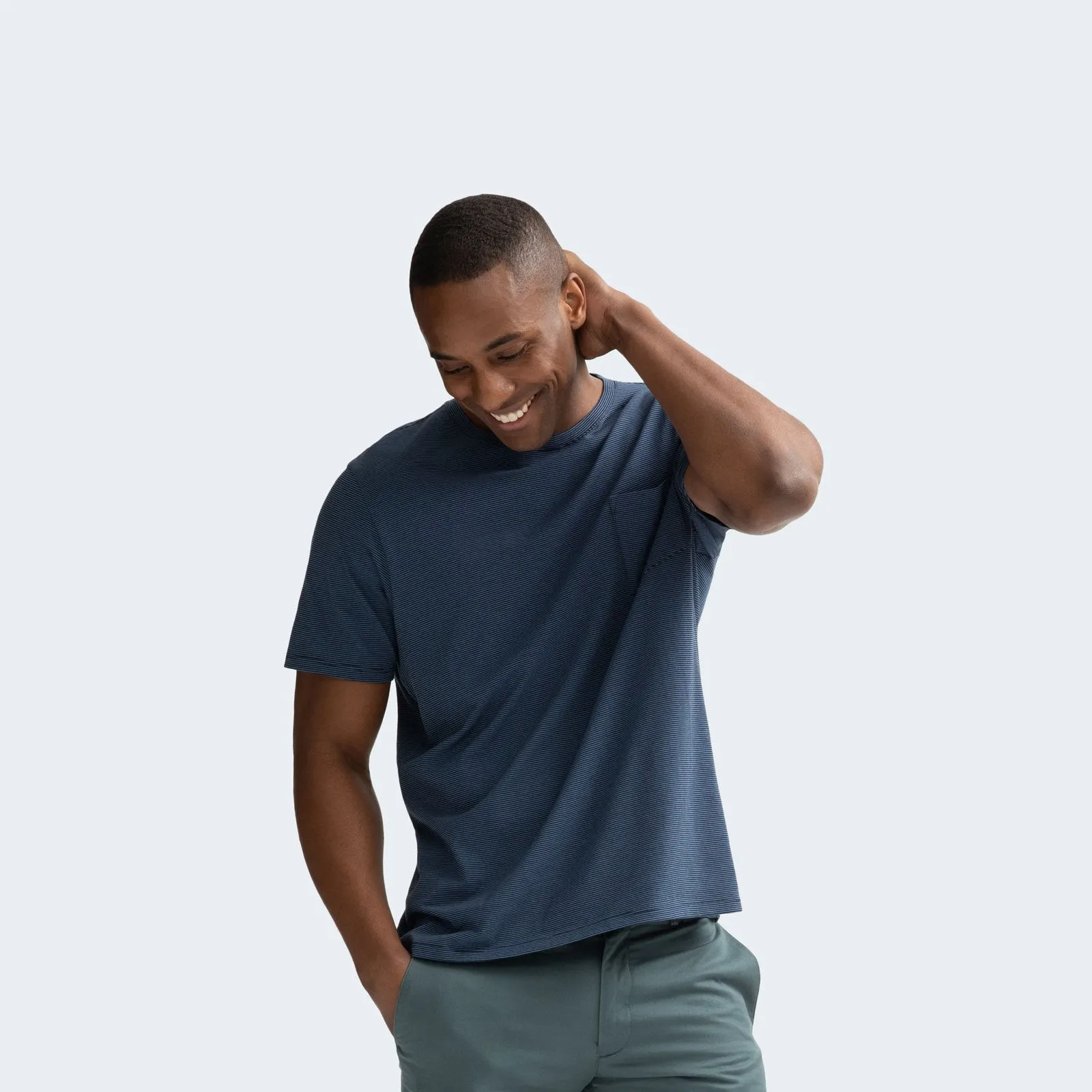 Men's Pima Cotton Pocket Crew Neck T-Shirt 6-Pack