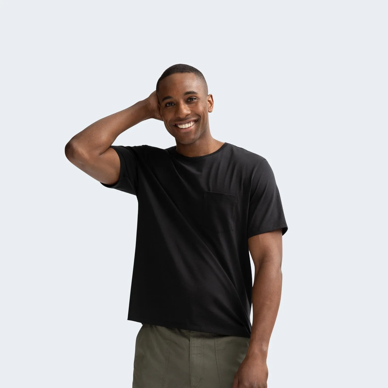 Men's Pima Cotton Pocket Crew Neck T-Shirt 6-Pack