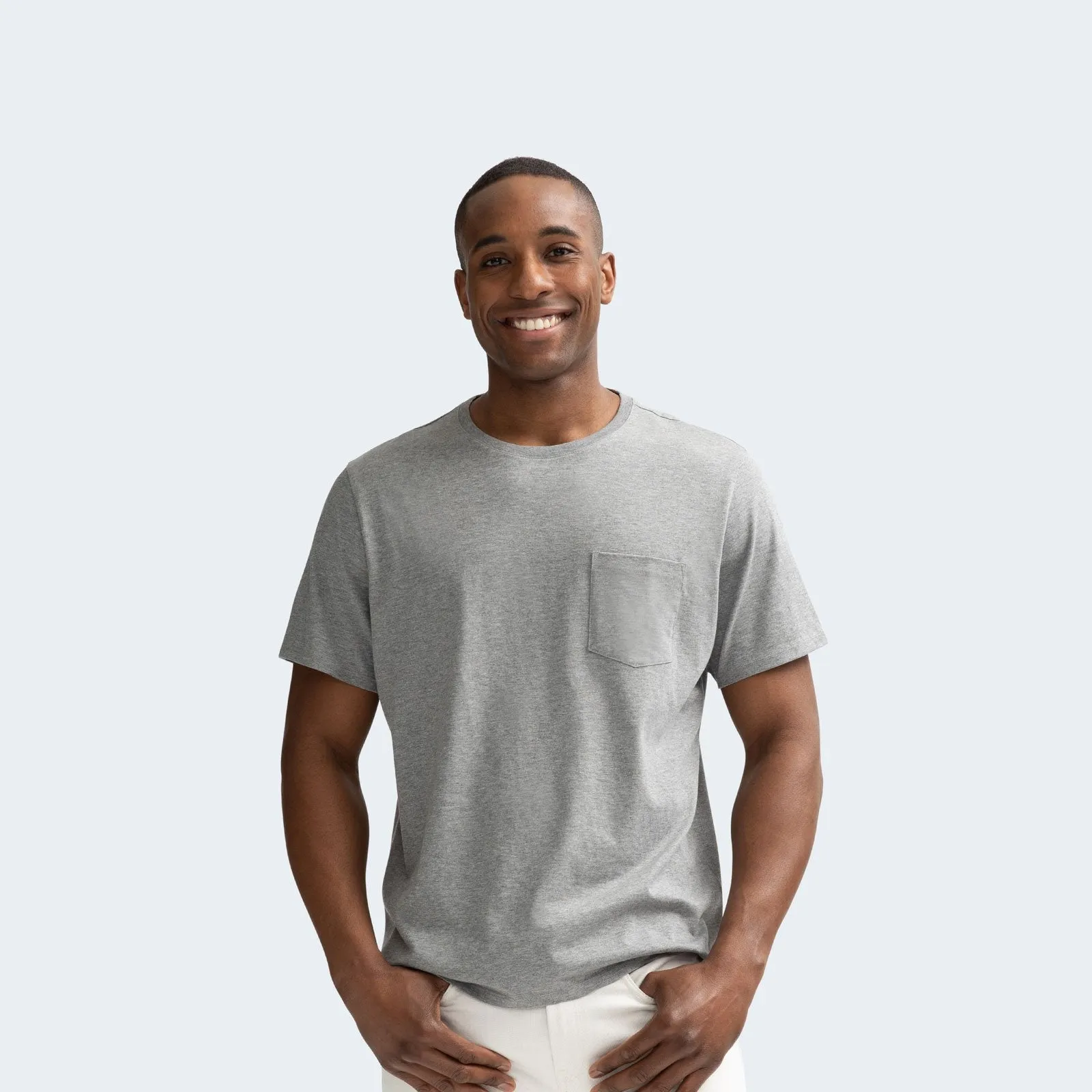 Men's Pima Cotton Pocket Crew Neck T-Shirt 6-Pack