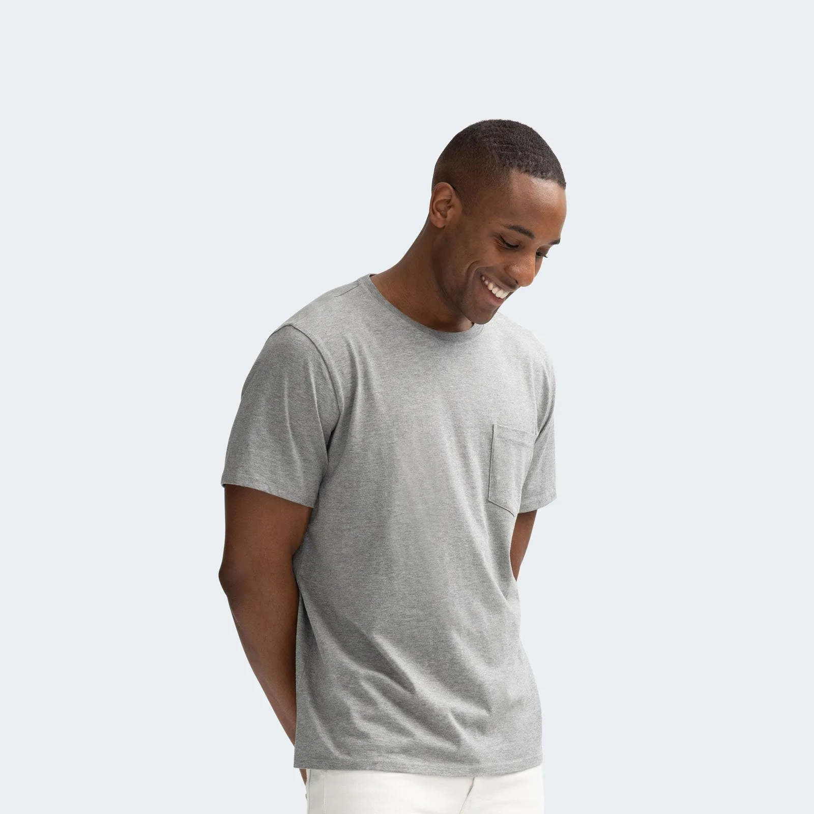 Men's Pima Cotton Pocket Crew Neck T-Shirt 6-Pack