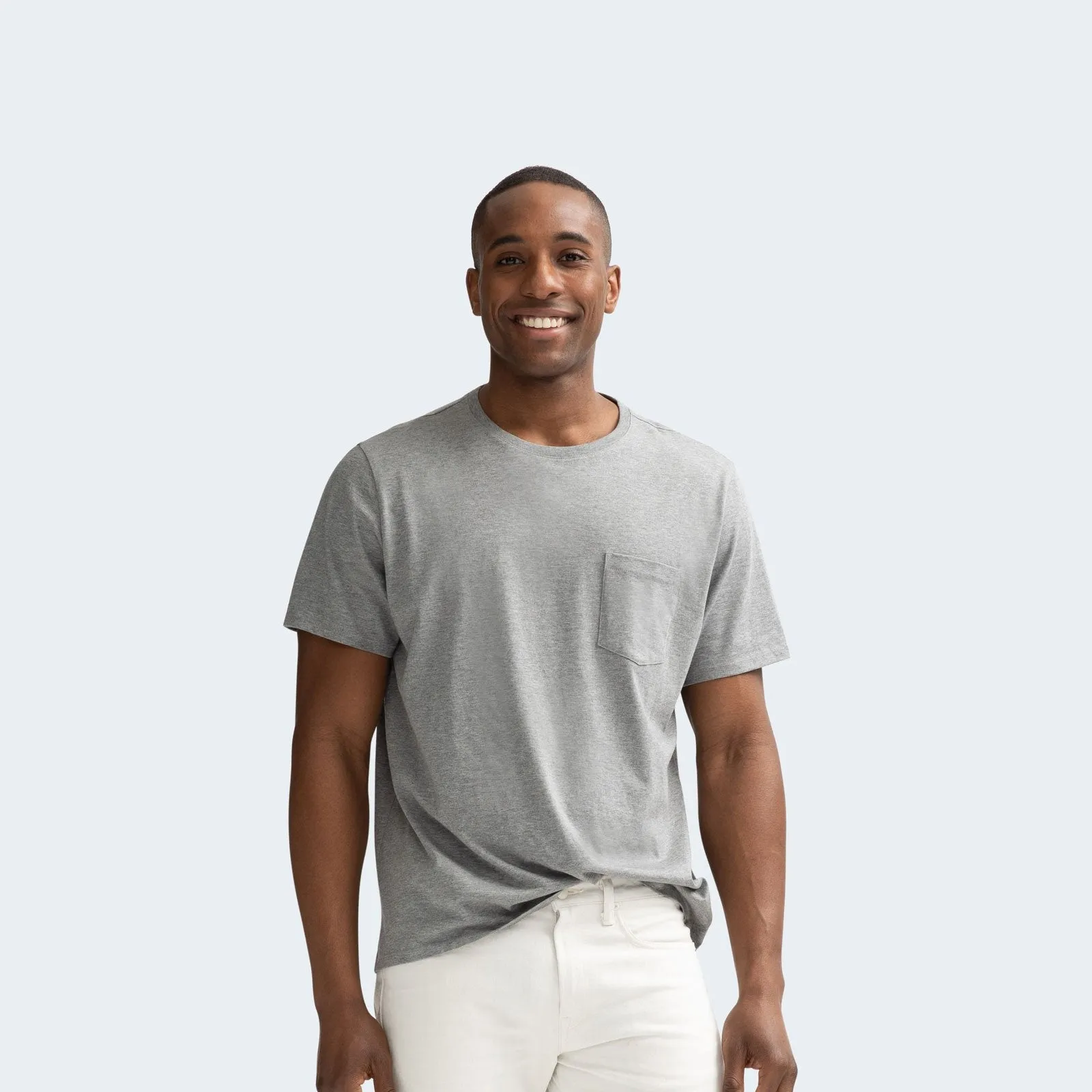 Men's Pima Cotton Pocket Crew Neck T-Shirt 6-Pack