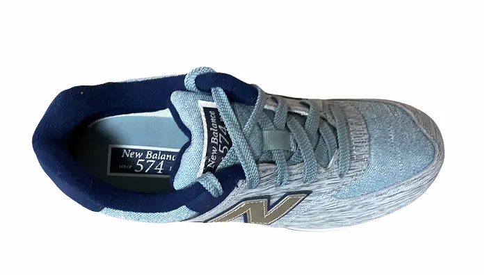 New Balance sneakers da ragazzo KL574YGG denim navy