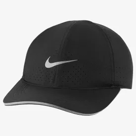 Nike Dri-FIT Aerobill Featherlight Perforated Running Cap by Nike Black