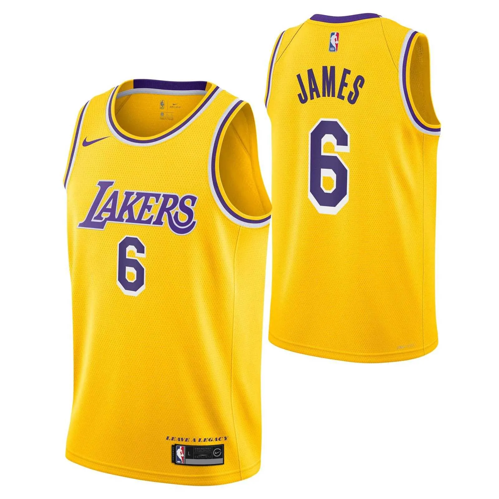 Nike Los Angeles Lakers James Icon Kids Jersey