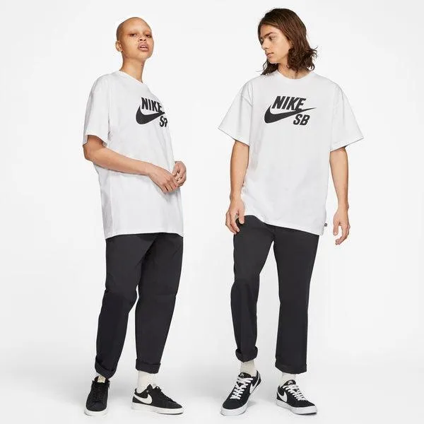 Nike SB Logo Skate Tee White - Black