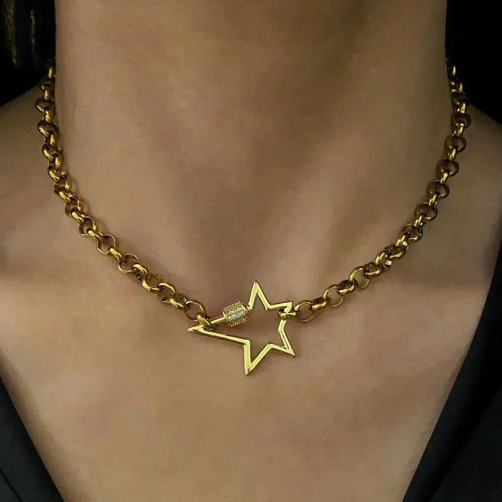 Pendant Necklace, Gold Necklace, Choker Necklace