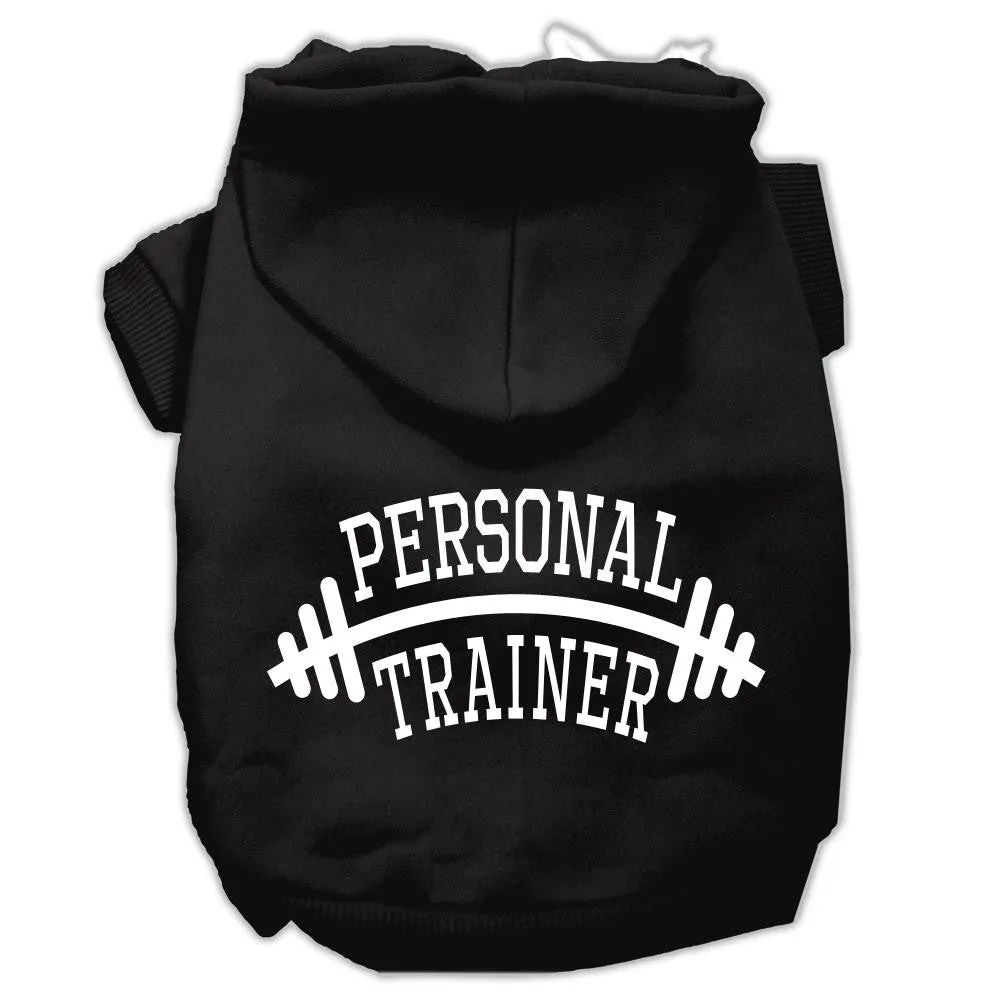 Personal Trainer Screen Print Pet Hoodies Black Size Lg (14)