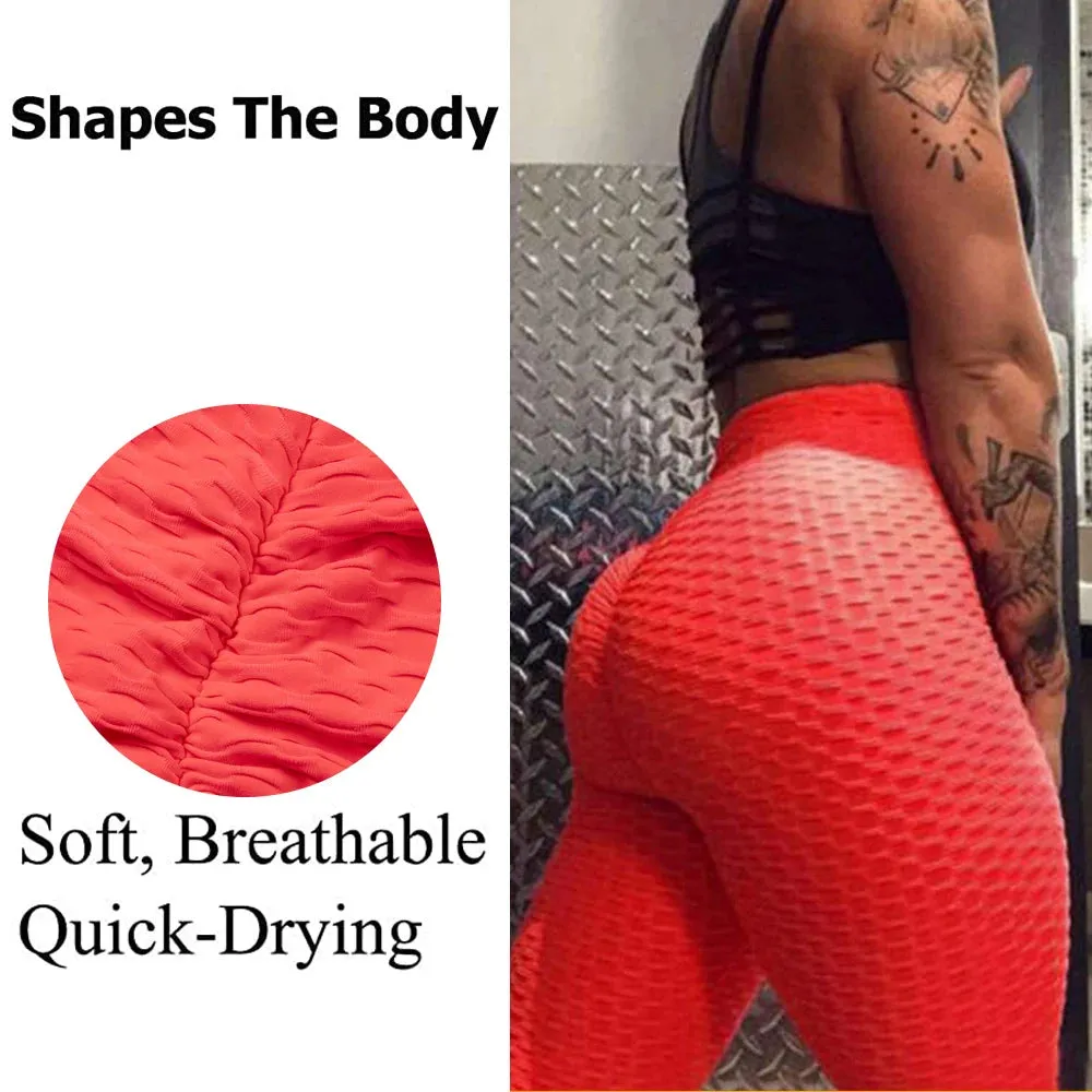 Plus Size Scrunch Leggings Women Sexy Butt Anti-Cellulite High Waist Fitness Pants 2XL Stylish Comfort for Every Body