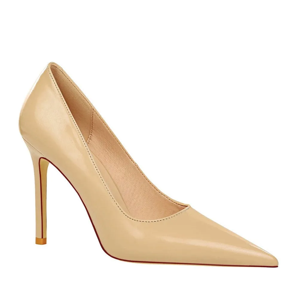 Point Toe Stiletto Heeled Pumps