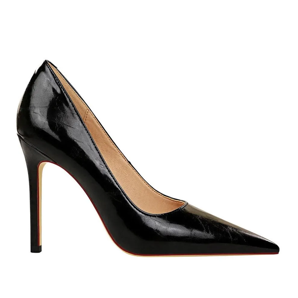 Point Toe Stiletto Heeled Pumps