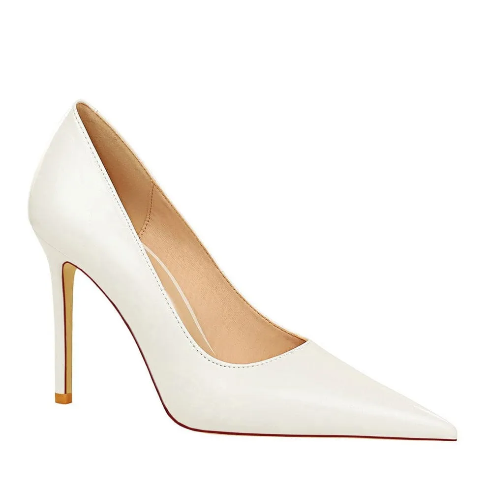 Point Toe Stiletto Heeled Pumps