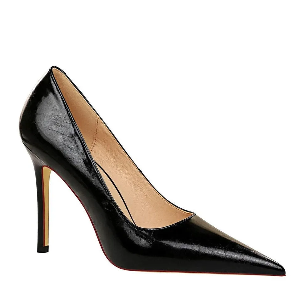 Point Toe Stiletto Heeled Pumps