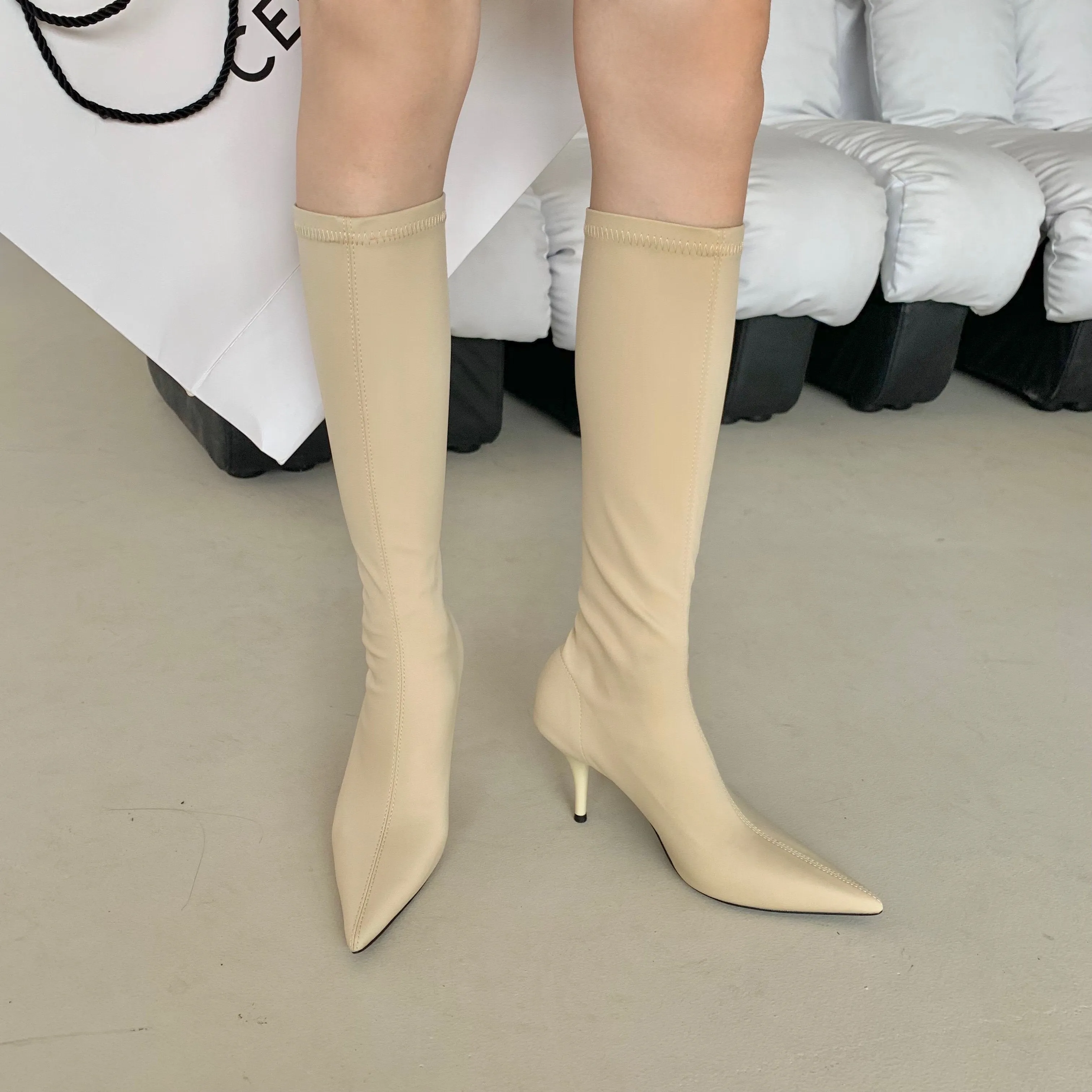 Pointed Toe Stiletto Boots