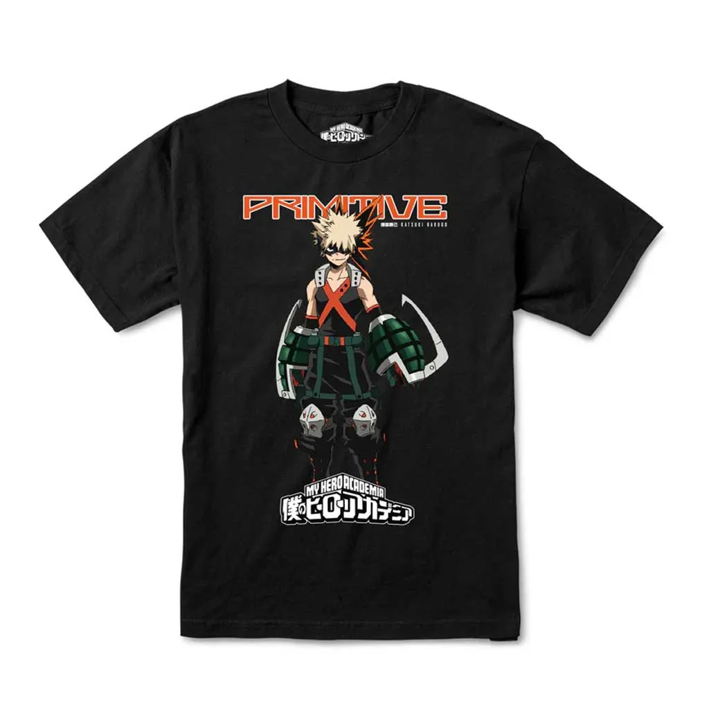 Primitive x My Hero Academia Katsuki Bakugo Tee - Black