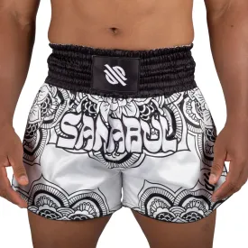 Psychedelic Paisley Muay Thai Shorts