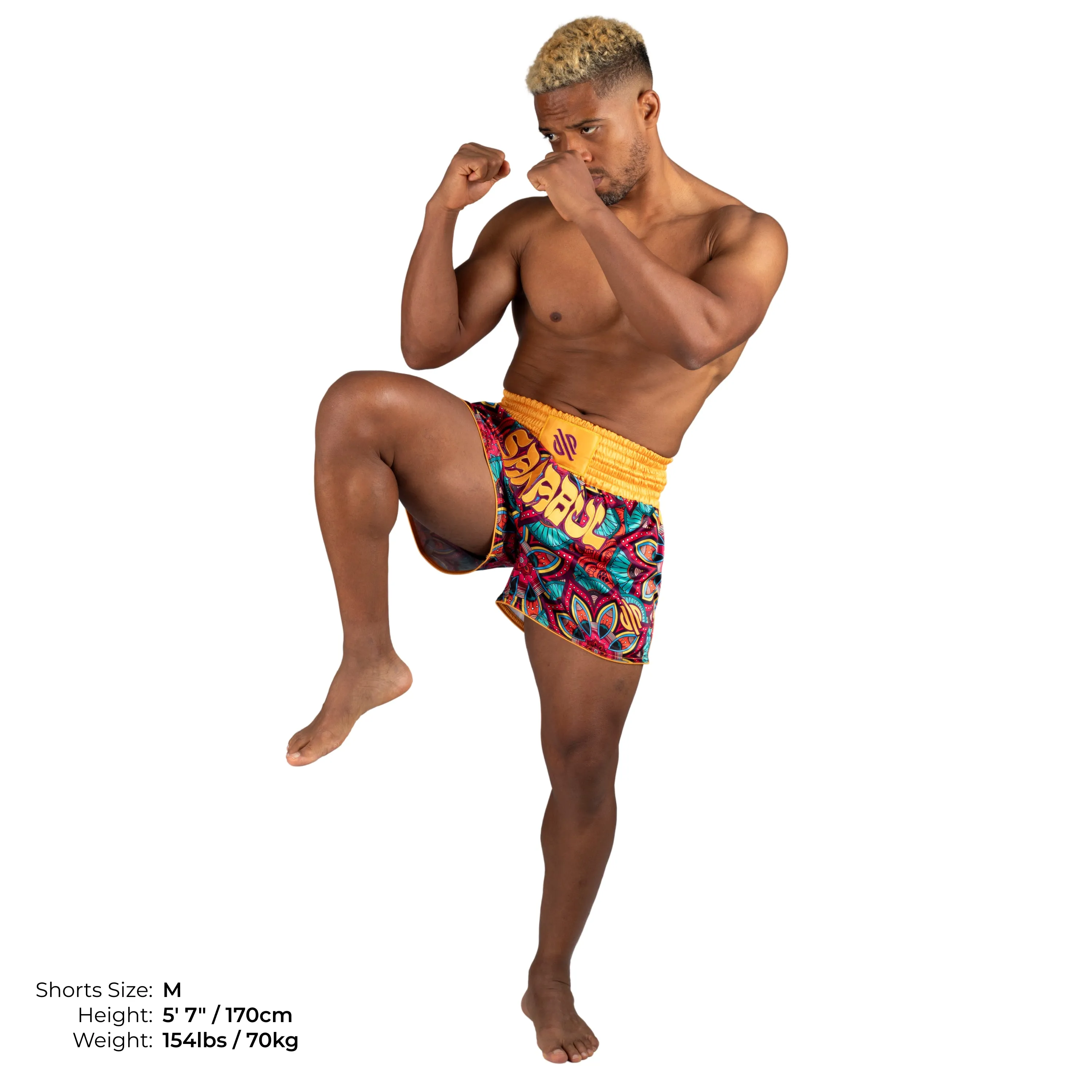 Psychedelic Paisley Muay Thai Shorts