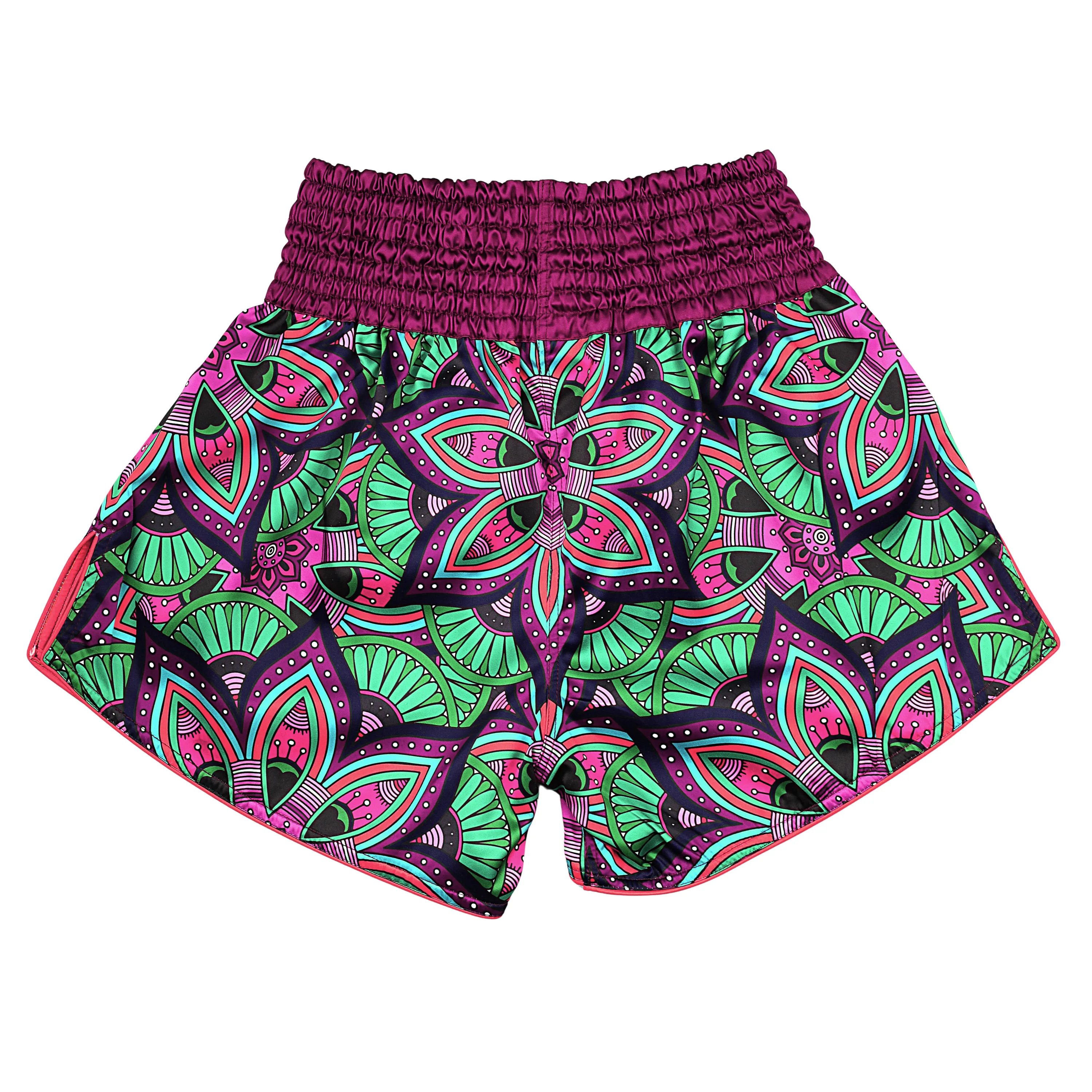 Psychedelic Paisley Muay Thai Shorts