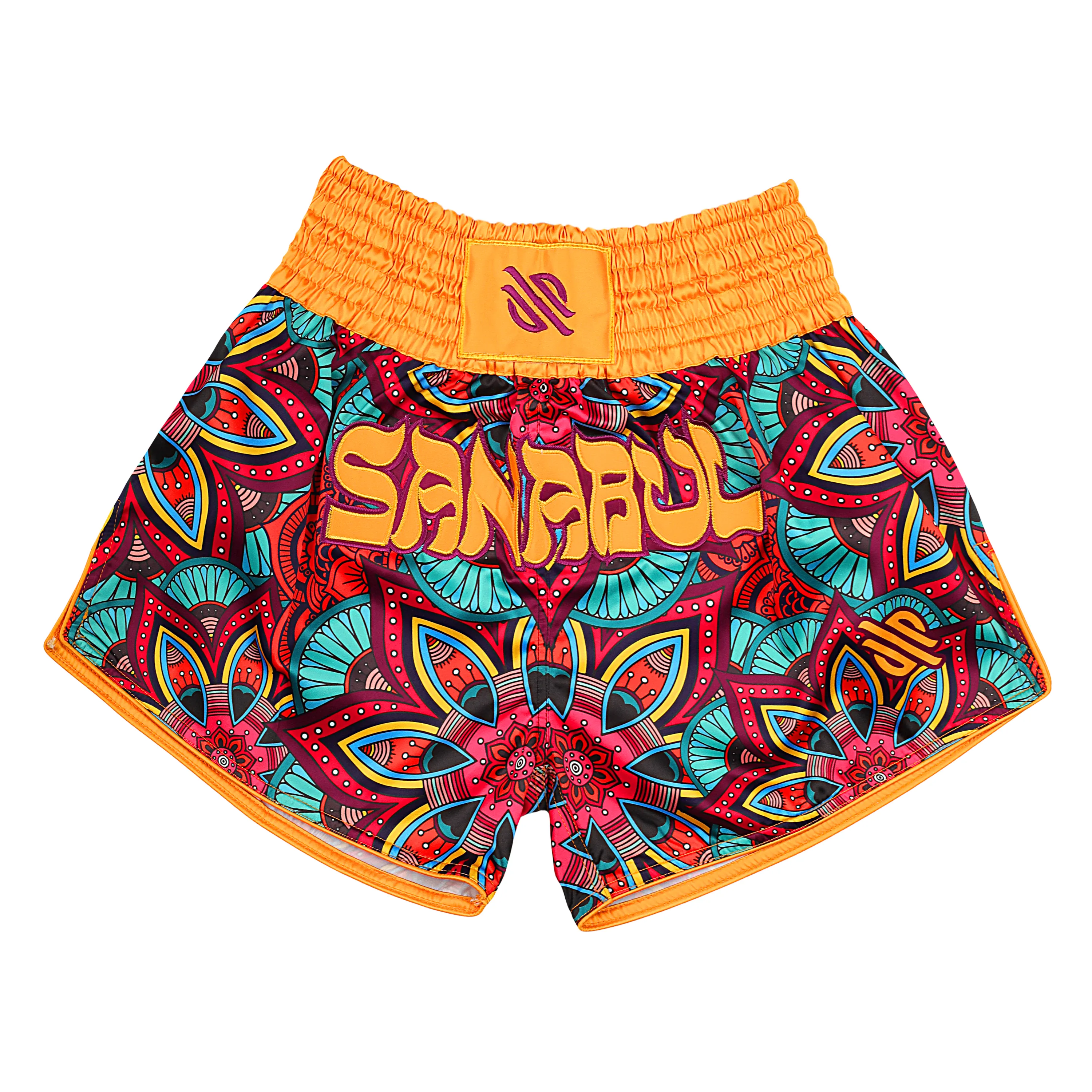 Psychedelic Paisley Muay Thai Shorts