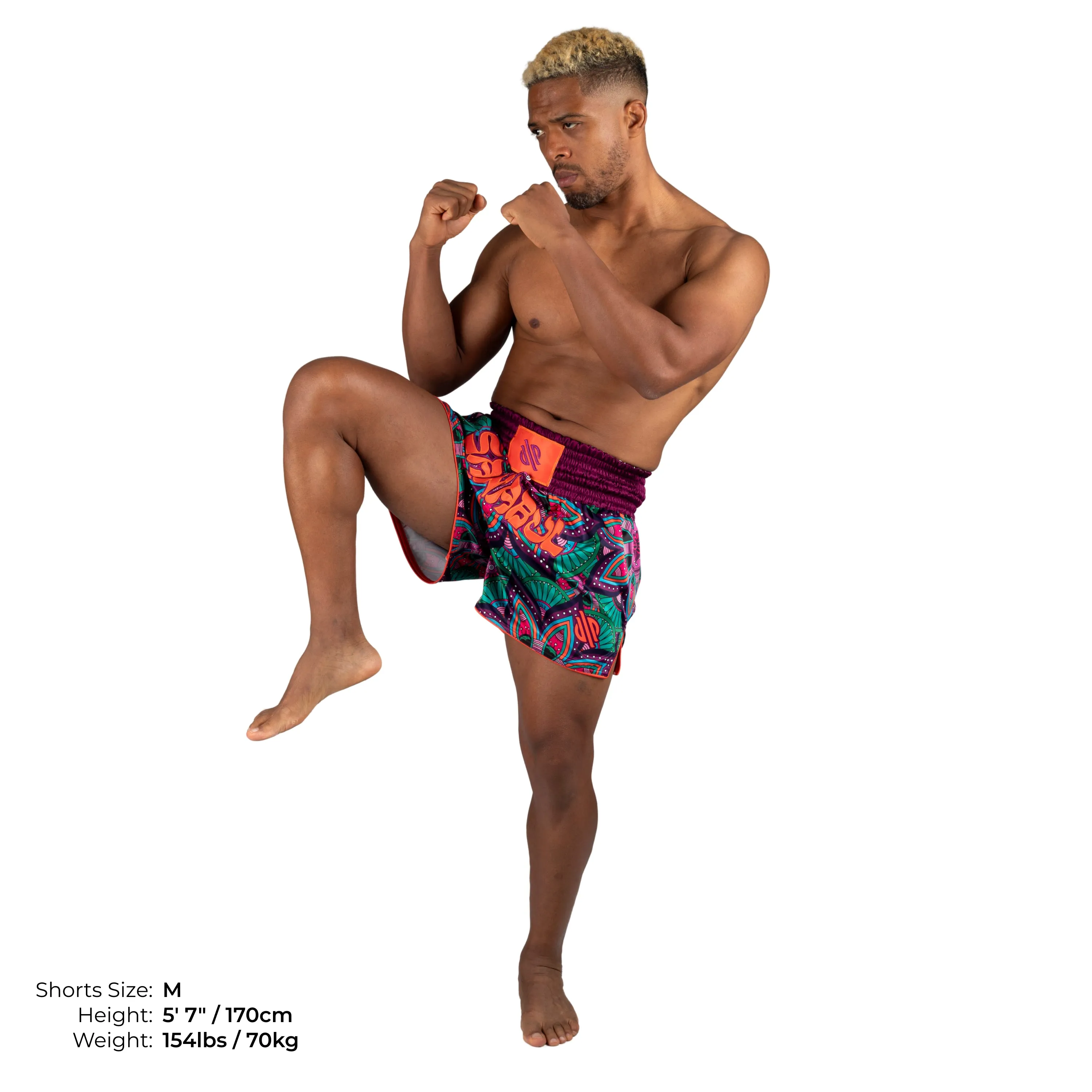 Psychedelic Paisley Muay Thai Shorts