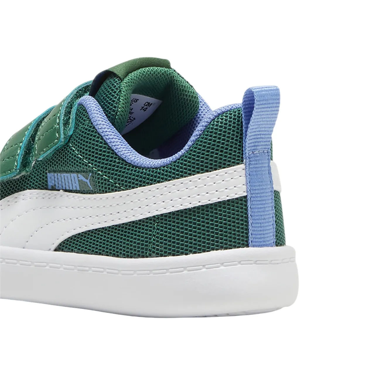 Puma scarpa da ginnastica con strappo da bambino Courtflex v2 Mesh V 371759 18 verde vite