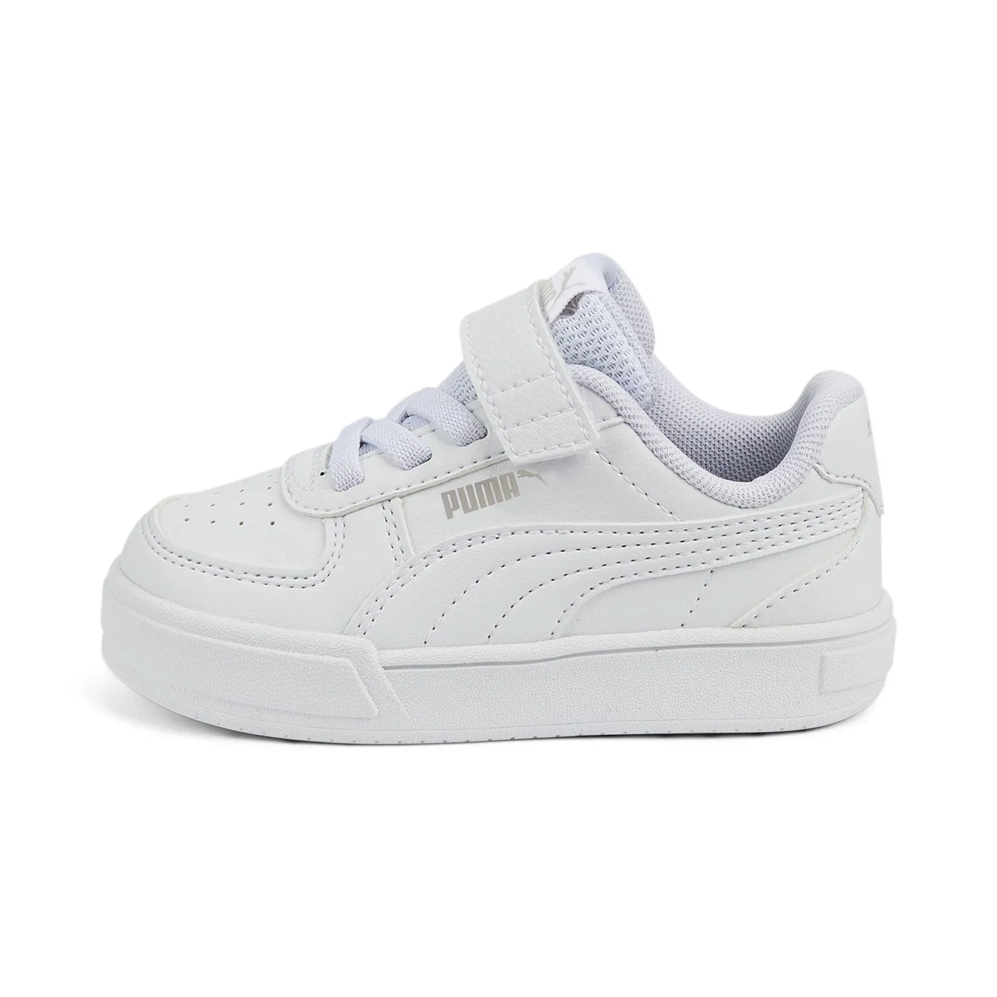 Puma sneakers bassa con laccio elastico e velcro Caven AC  389309 01 white-grey