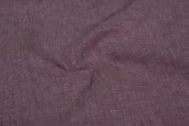 Purple Plain Linen Chambray  Fabric