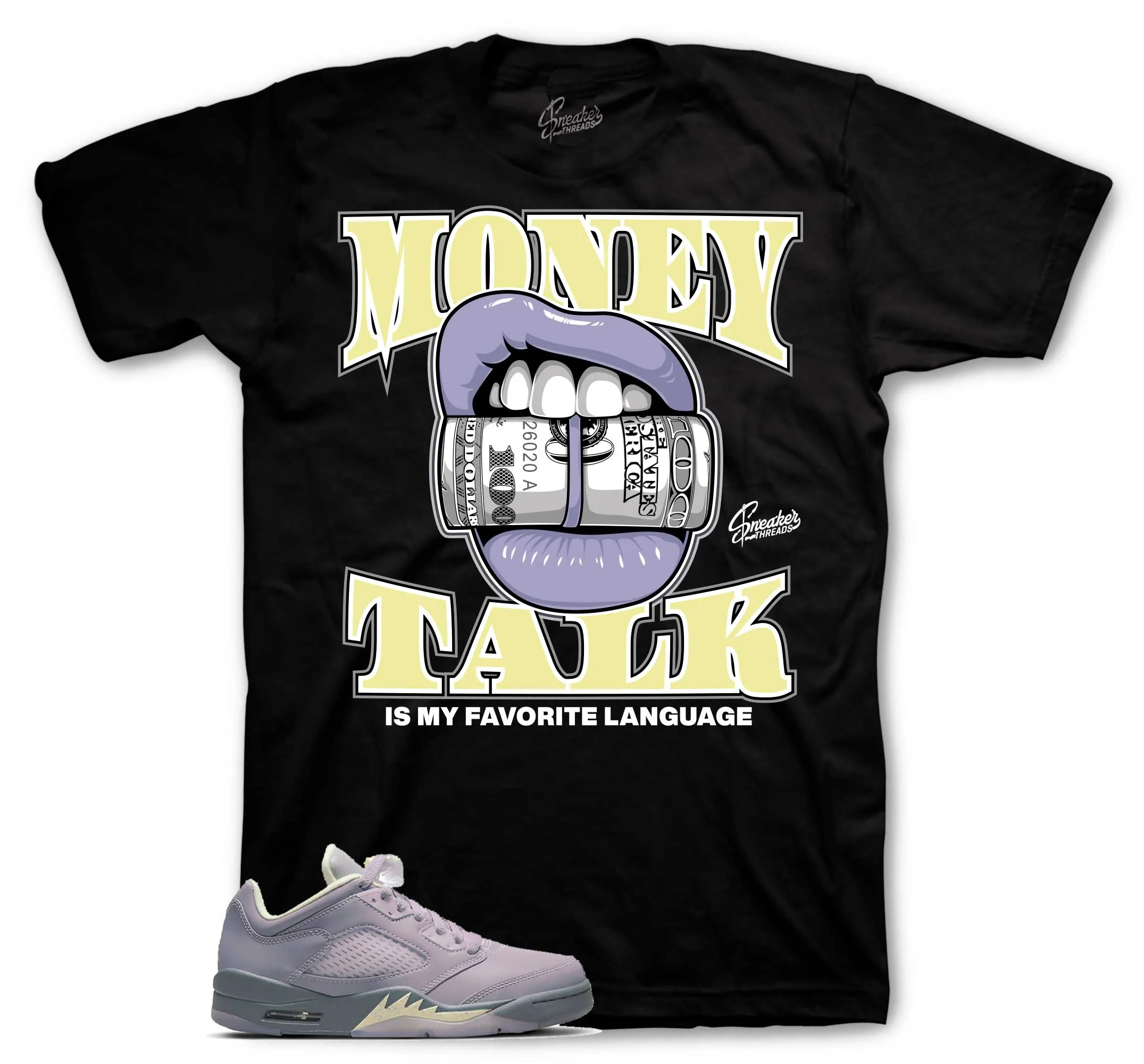 Retro 5 Indigo Haze Money Talk Shirt