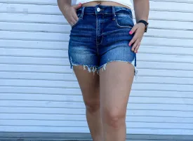 Risen to the Challenge Denim Shorts