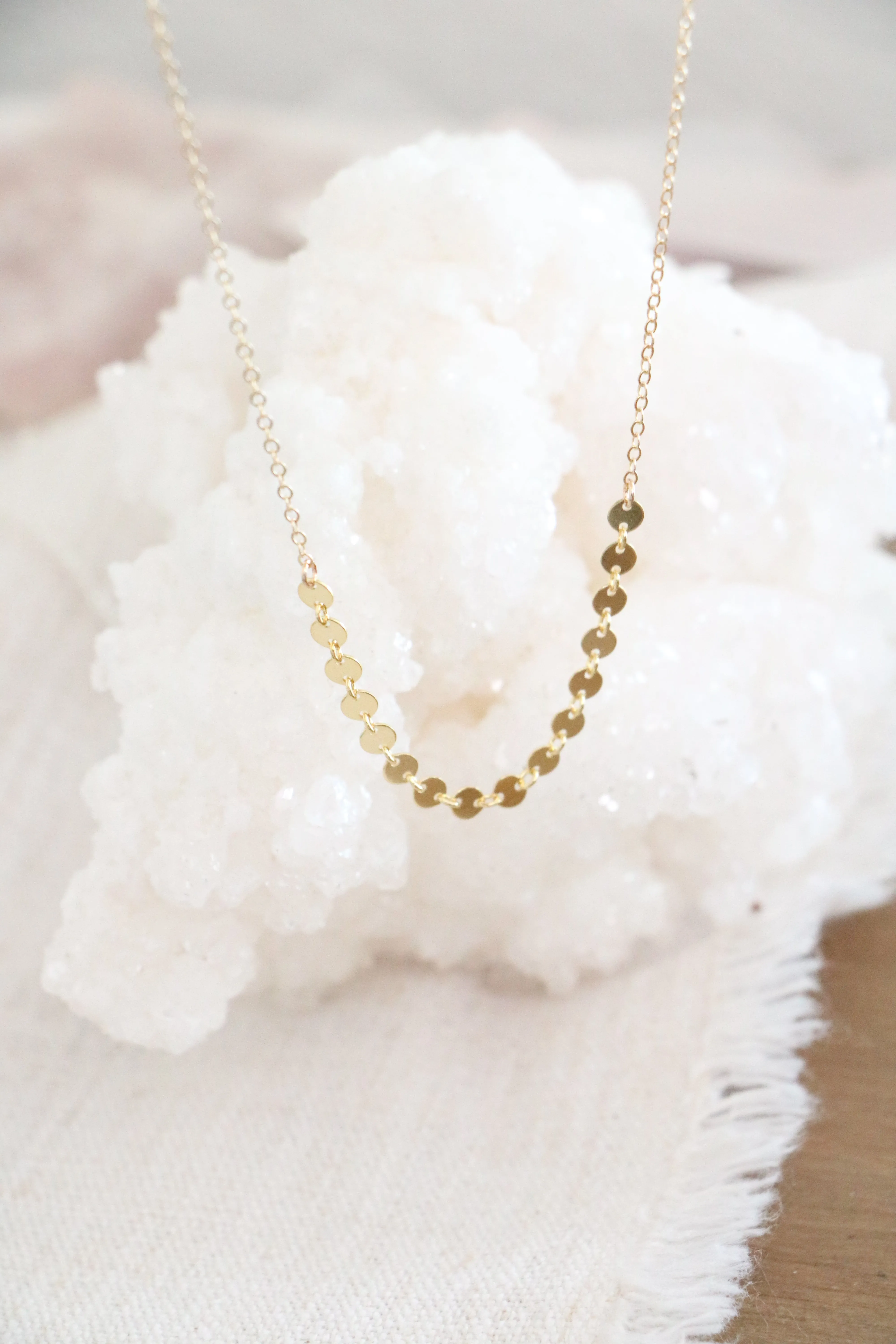 sequin chain necklace