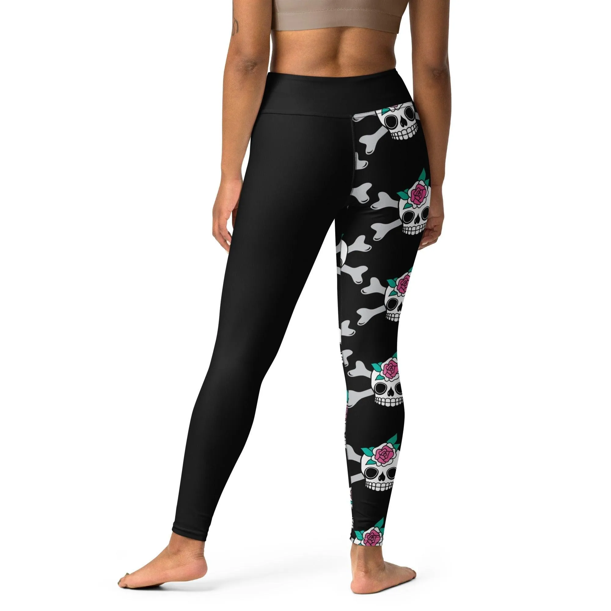 SKULLROSE black - Yoga Leggings