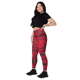 Snakeskin Printed Leggings for Women, lioness-love