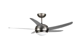 Taurus Fan Ceiling 5 Blade Steel Silver 120cm Fan: 70 W   Bulb: Max 60 W "Fresko 5 B"