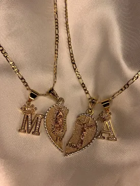 Te Amo Heart Necklace With Initial