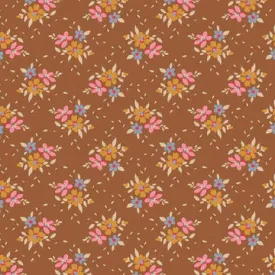 TILDA Creating Memories - 130143 Frida Brown - Sold in 1/2 yard increments