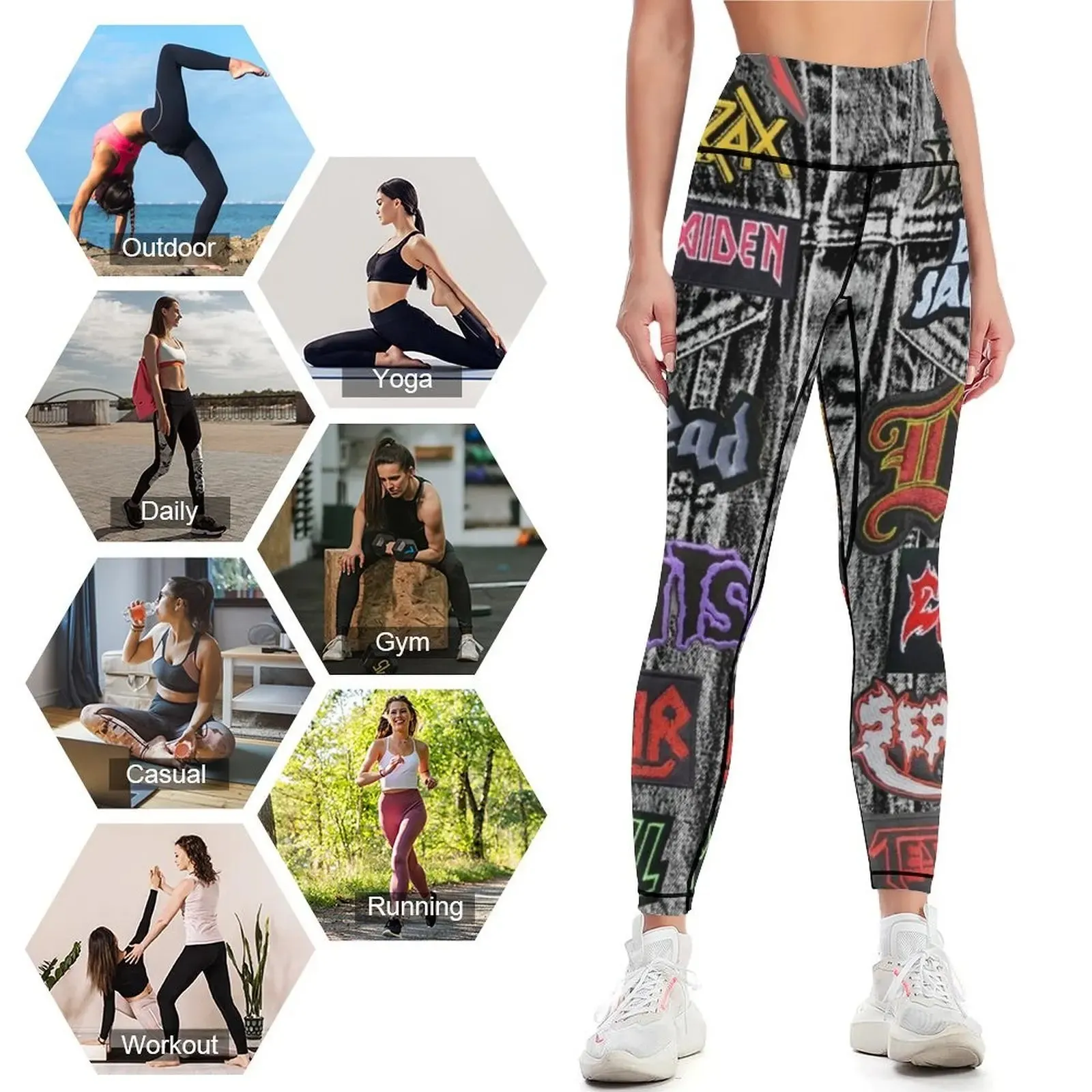 Unleash Your Inner Metalhead with These Fitness Leggings